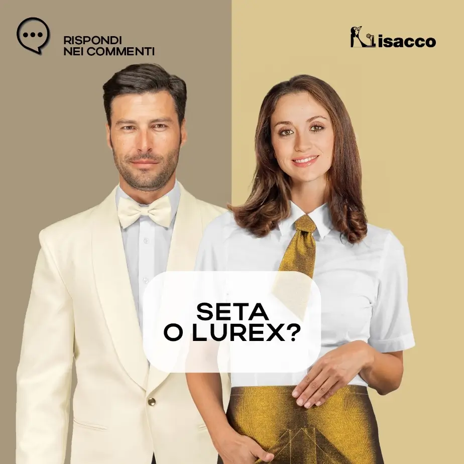 post social isacco divise seta o lurex papillon cravattino