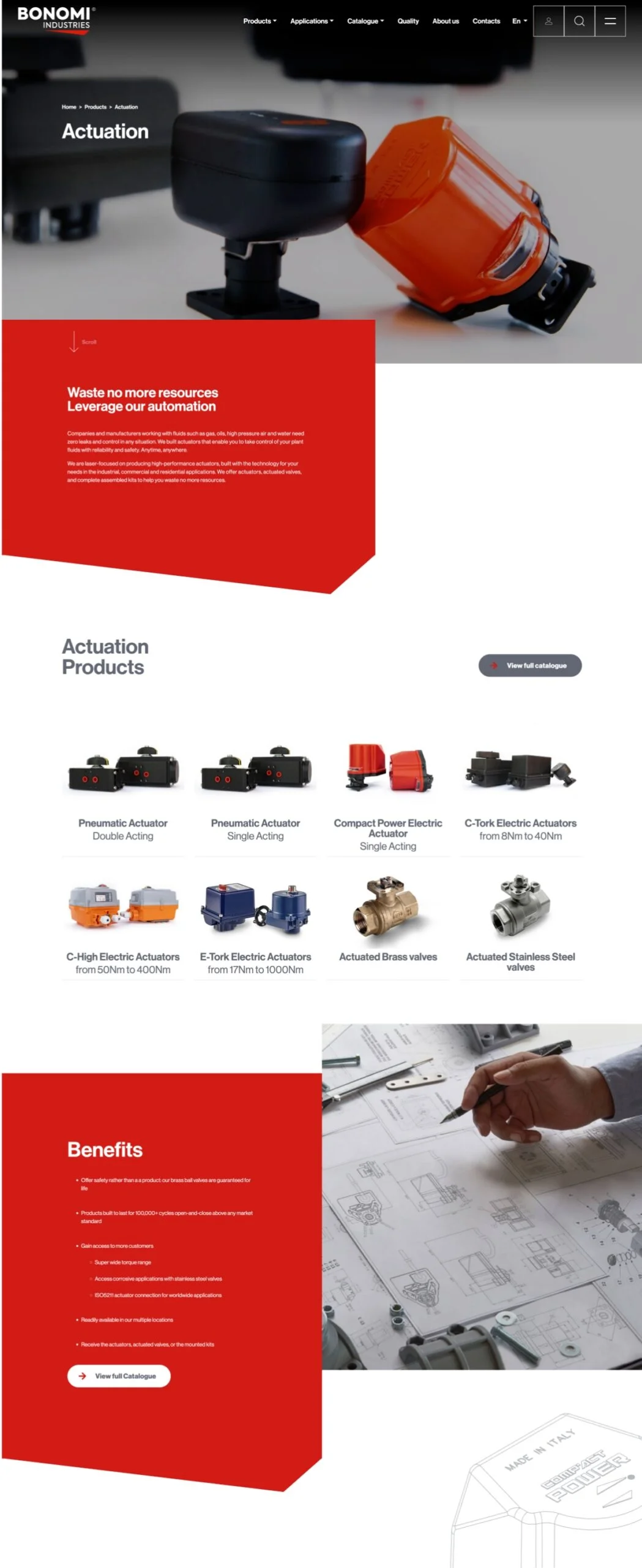 Dexa: realizzazione sito web Bonomi Industries 3
