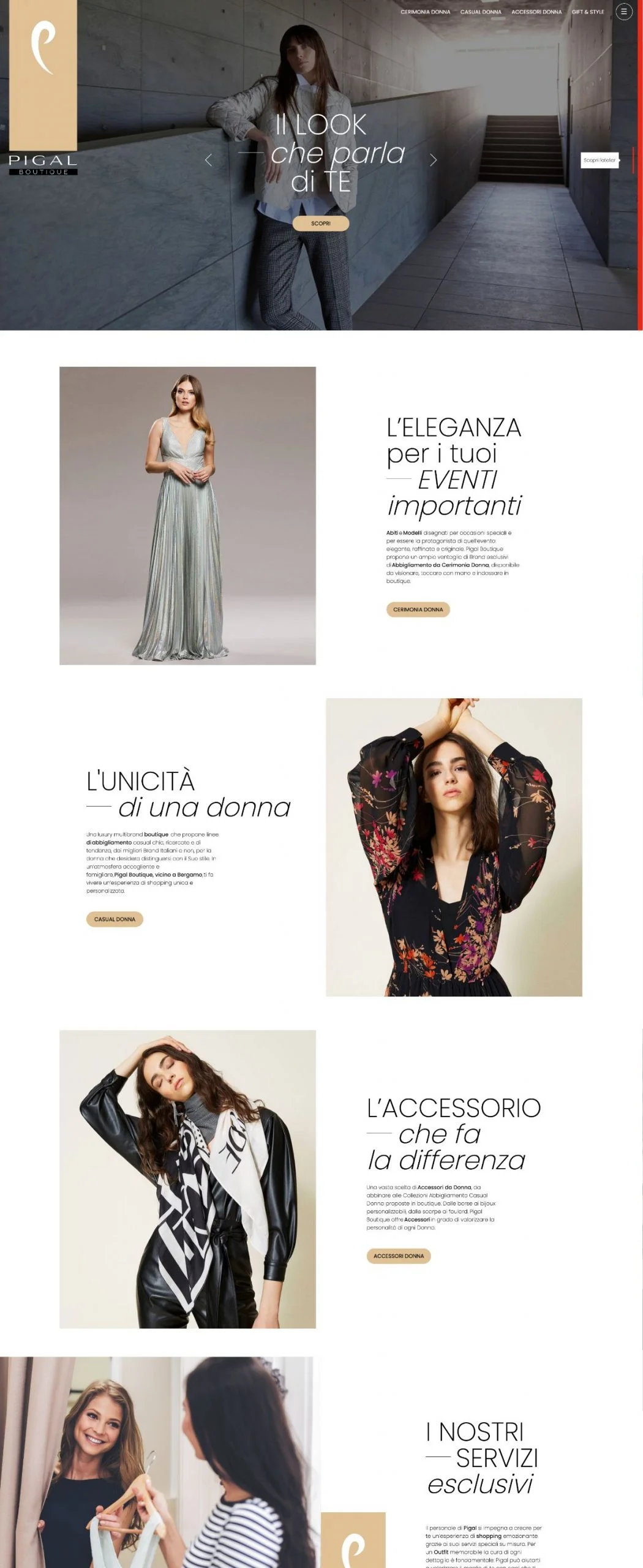 Dexa project mockup 2 realizzazione sito web per Pigal