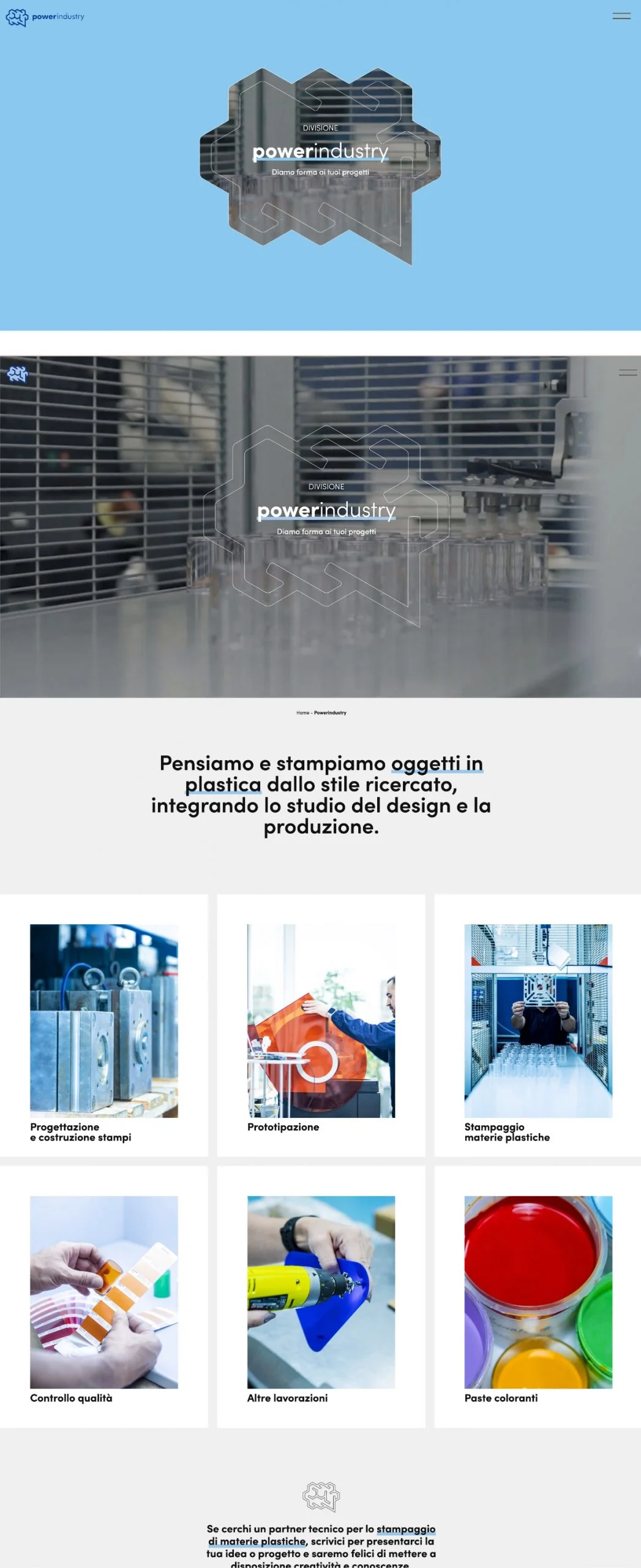 Dexa project mockup 2 realizzazione sito web Powerplast
