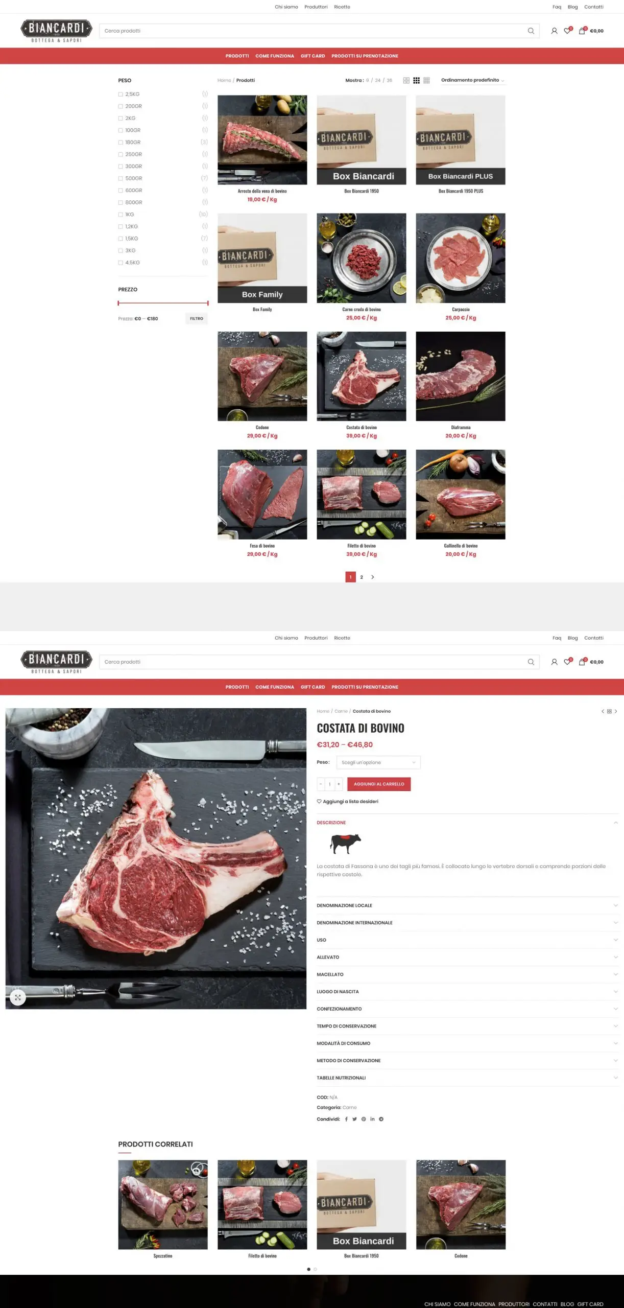 Dexa project mockup 2 realizzazione sito web per Biancardi 1950