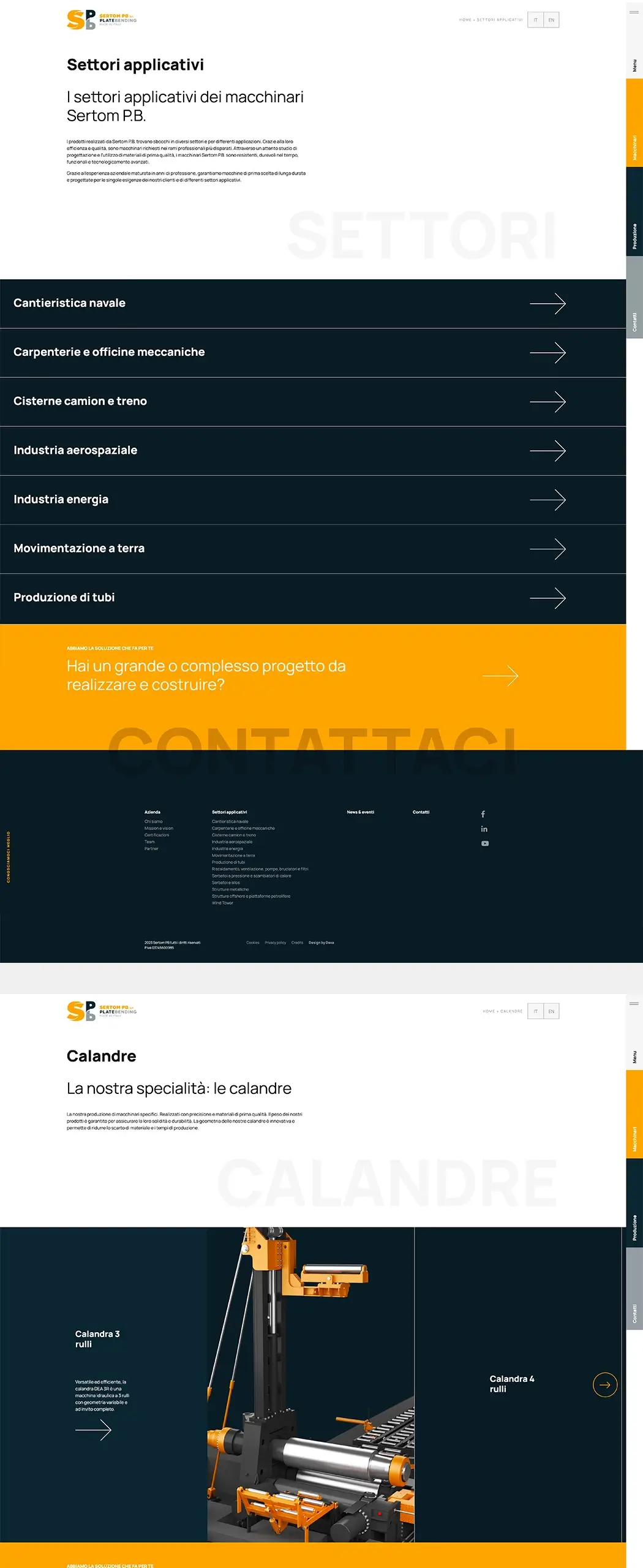 design sito calandre sertom pb