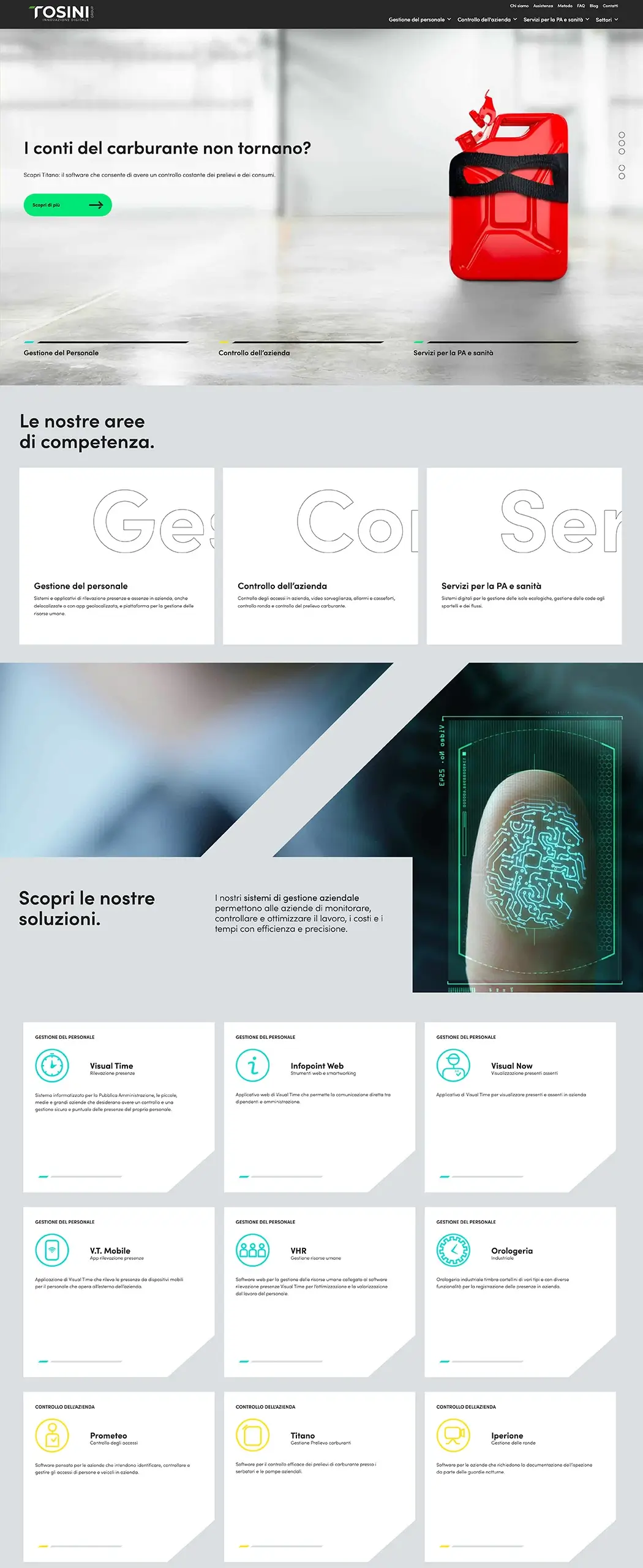 design sito web tosini group