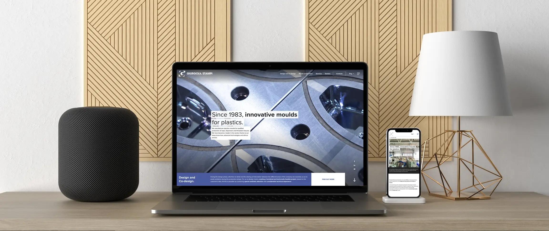 Dexa project realizzazione sito web per Giurgola stampi