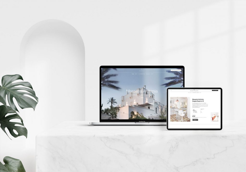 MacBook Pro e ipad con sito Alchimia collection