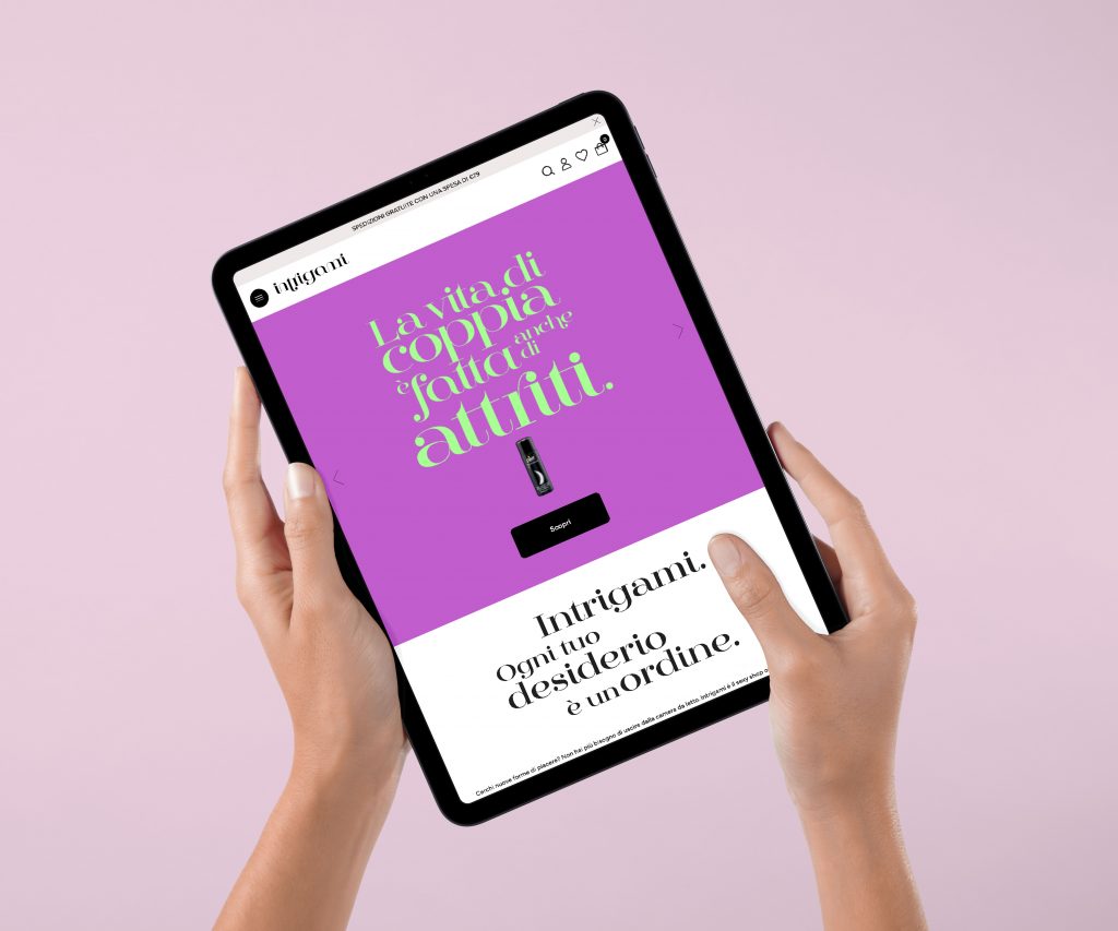sexy shop online Intrigami da Tablet