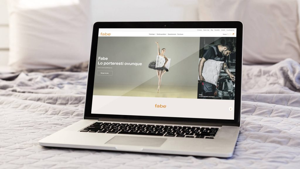 Mock-up e-commerce cuscini Fabe