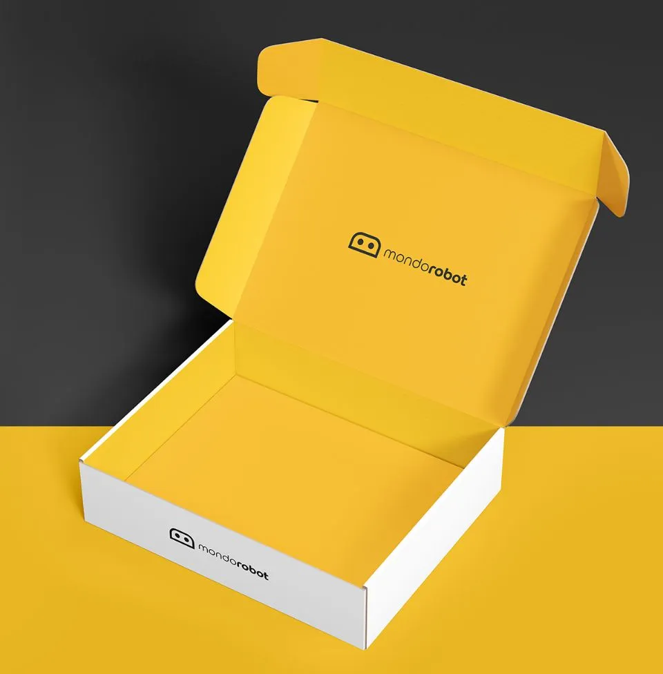 packaging mondorobot scatola aperta