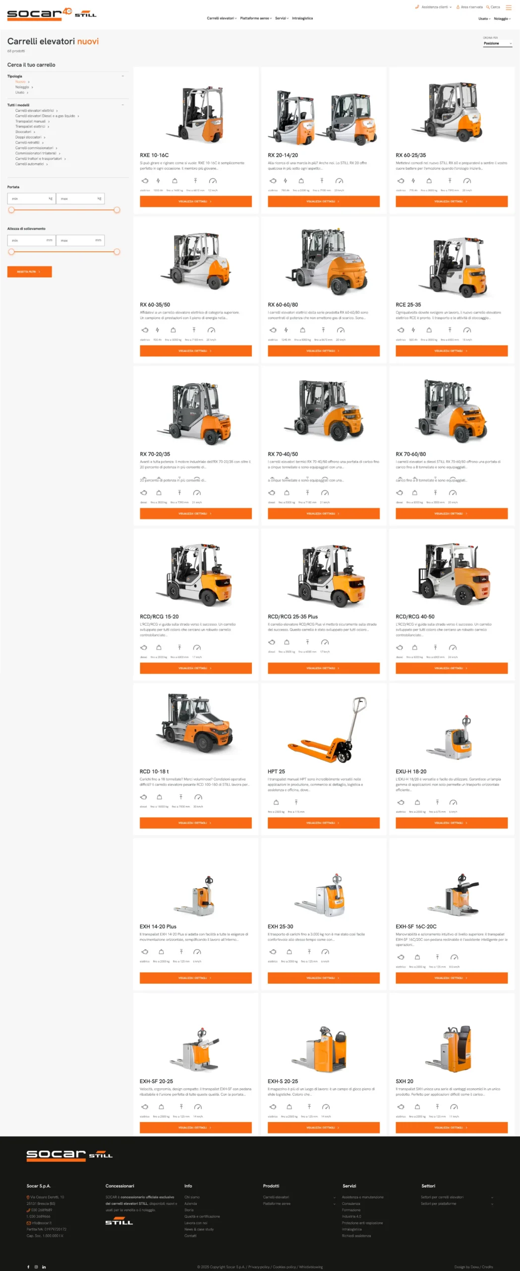 sito socar carrelli elevatori piattaforme