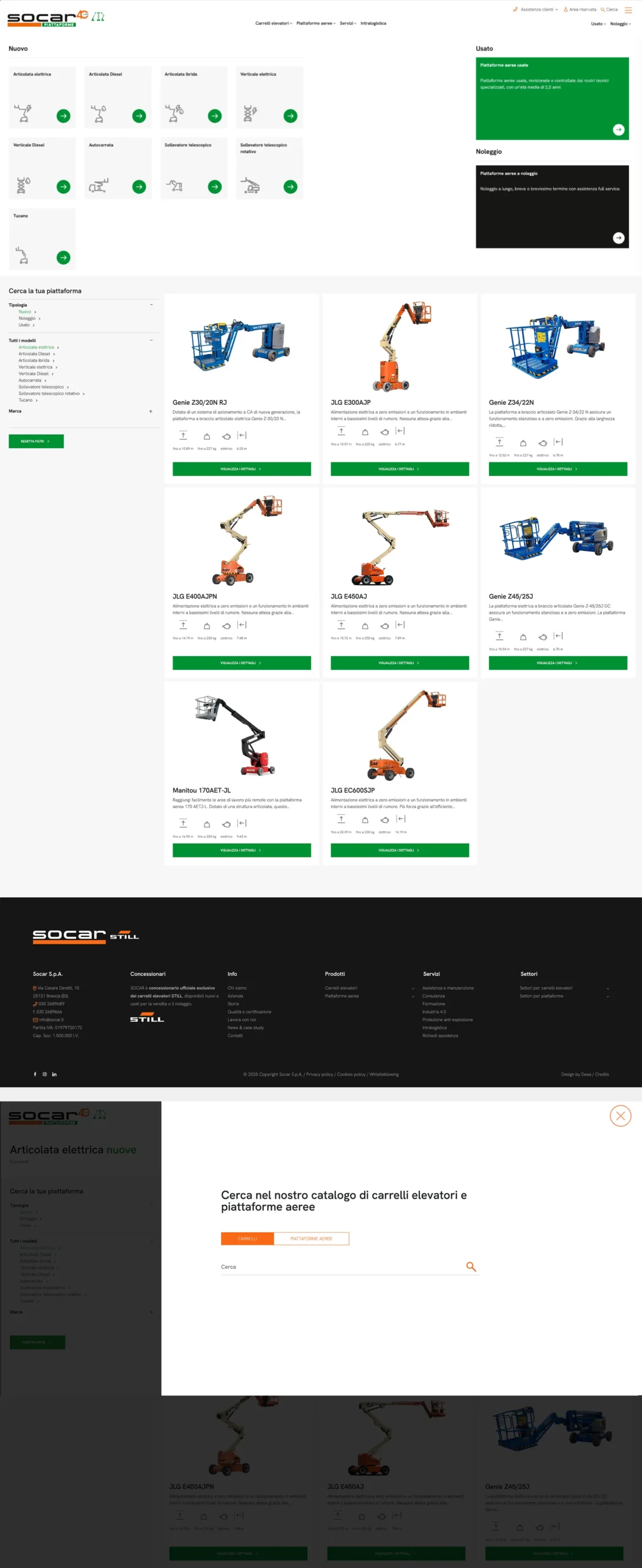 sito socar carrelli elevatori piattaforme