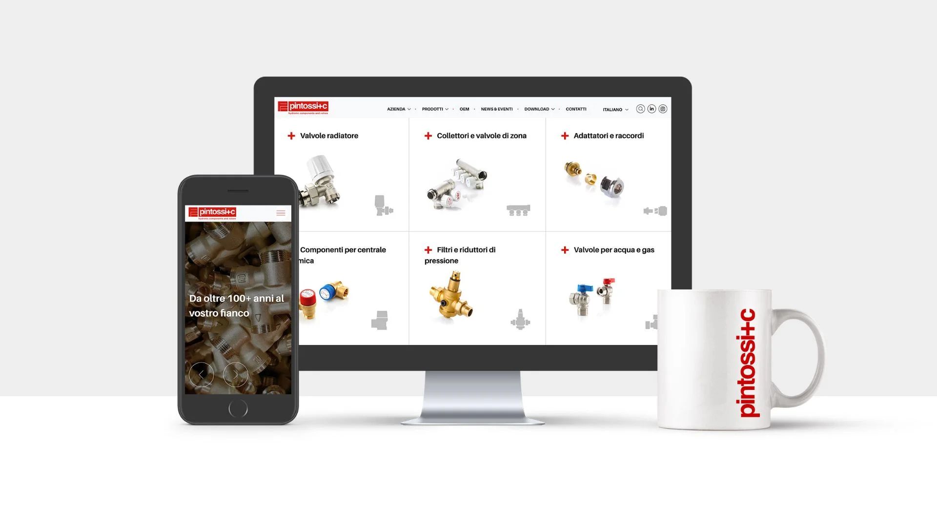 Dexa: realizzazione sito web per Pintossi+C