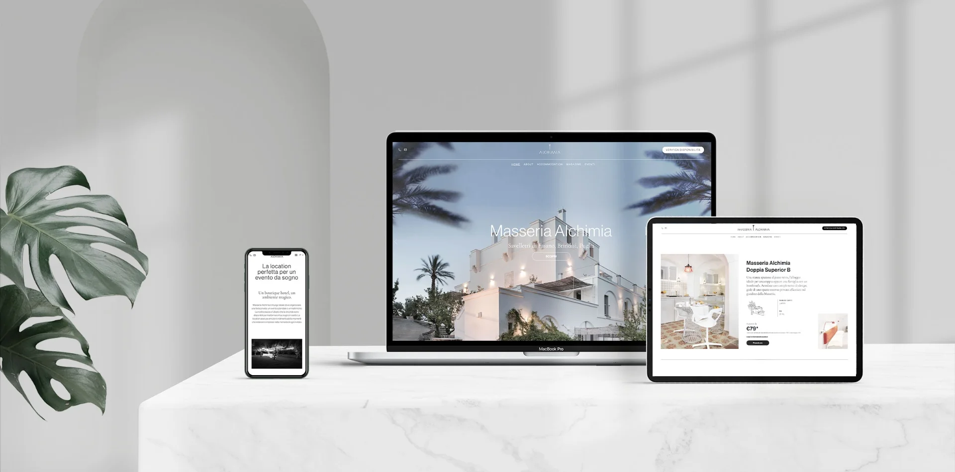 Dexa project realizzazione sito web Alchimia Collection