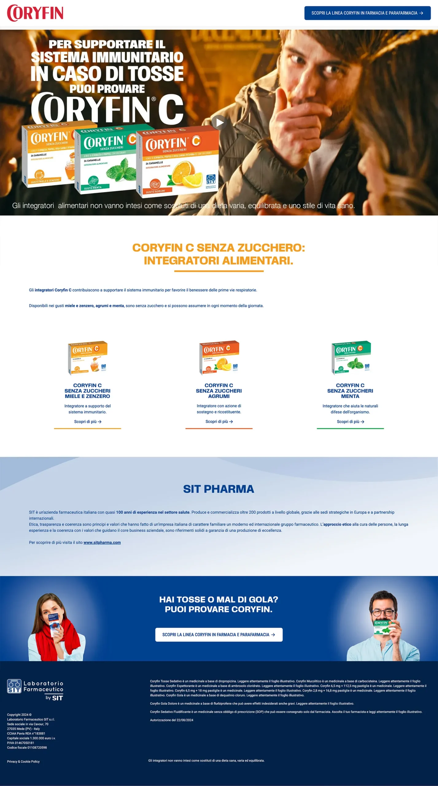 Web Design Sito Laboratorio Farmaceutico